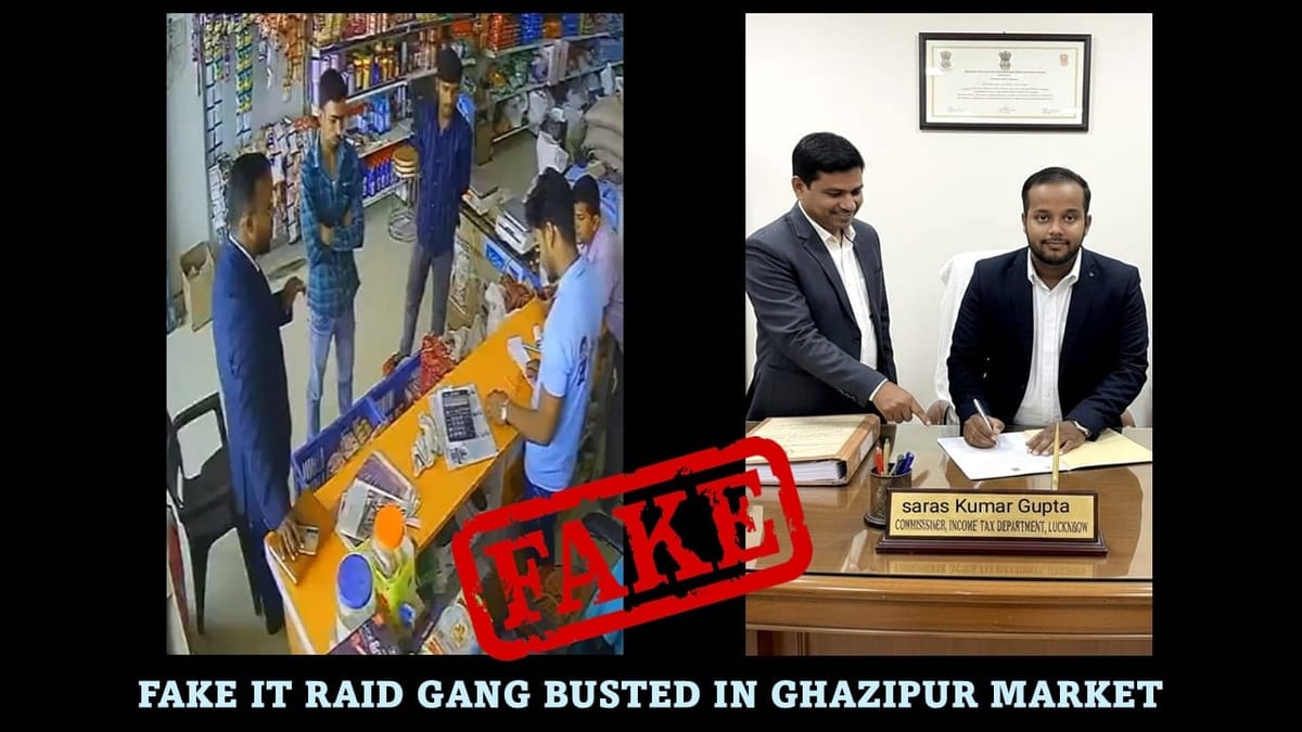 Fake Income Tax Officers Caught Trying to Dupe UP Traders