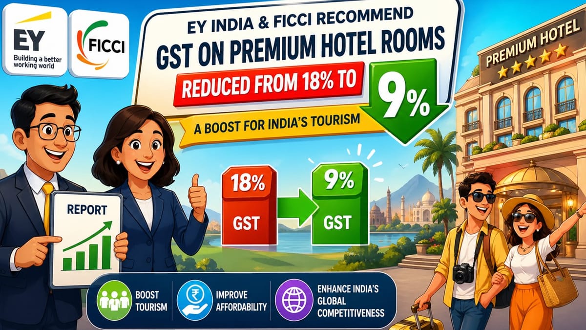 EY-FICCI Suggest GST Reduction On Luxury Hotels to Make India More Tourist-Friendly