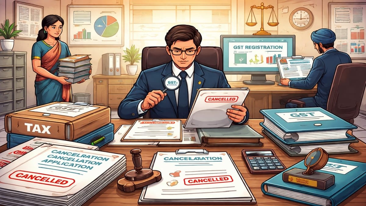 State Government Assigns Function of GST Officer for Deciding GSTN Cancellation Applications