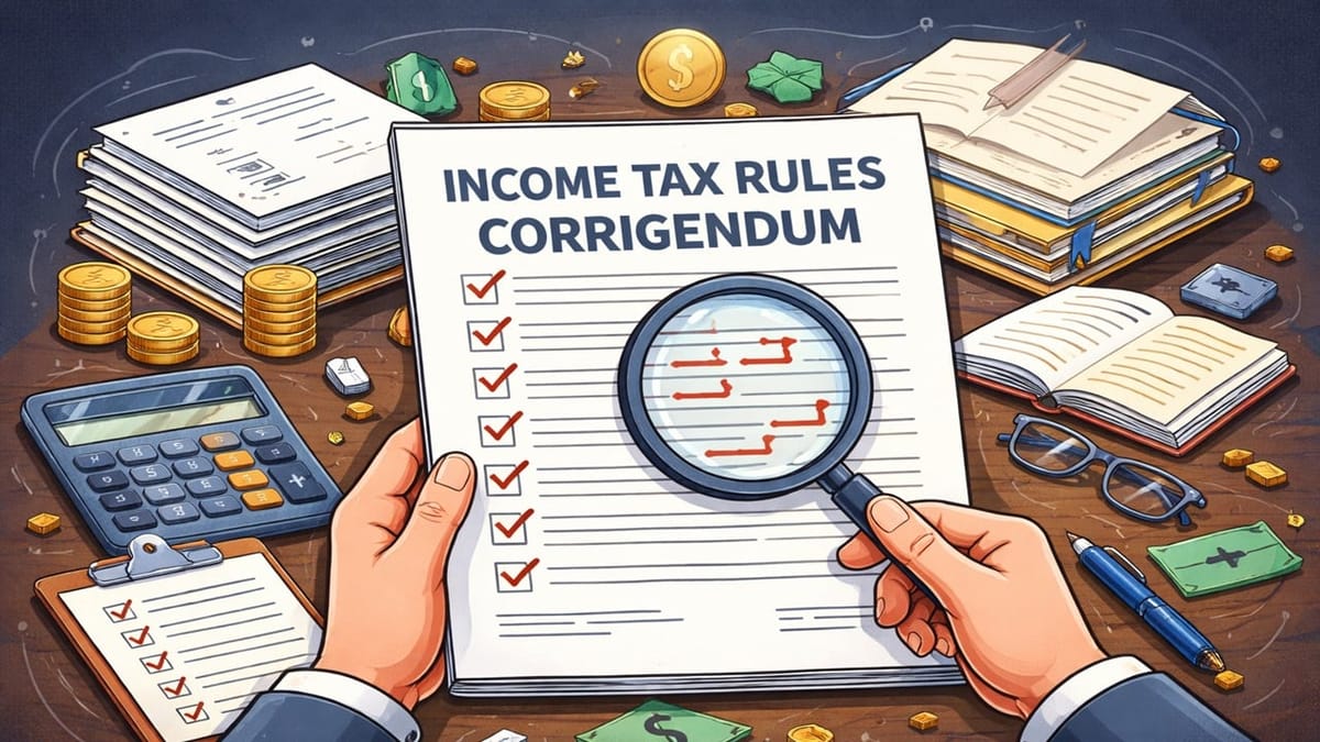 CBDT corrects 76 mistakes in New Income Tax Rules 2026 [Read Notification]