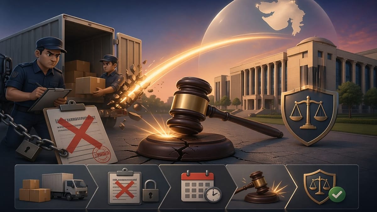 High Court Strikes Down GST Confiscation Notice for formation of opinion beyond the 6-day statutory period