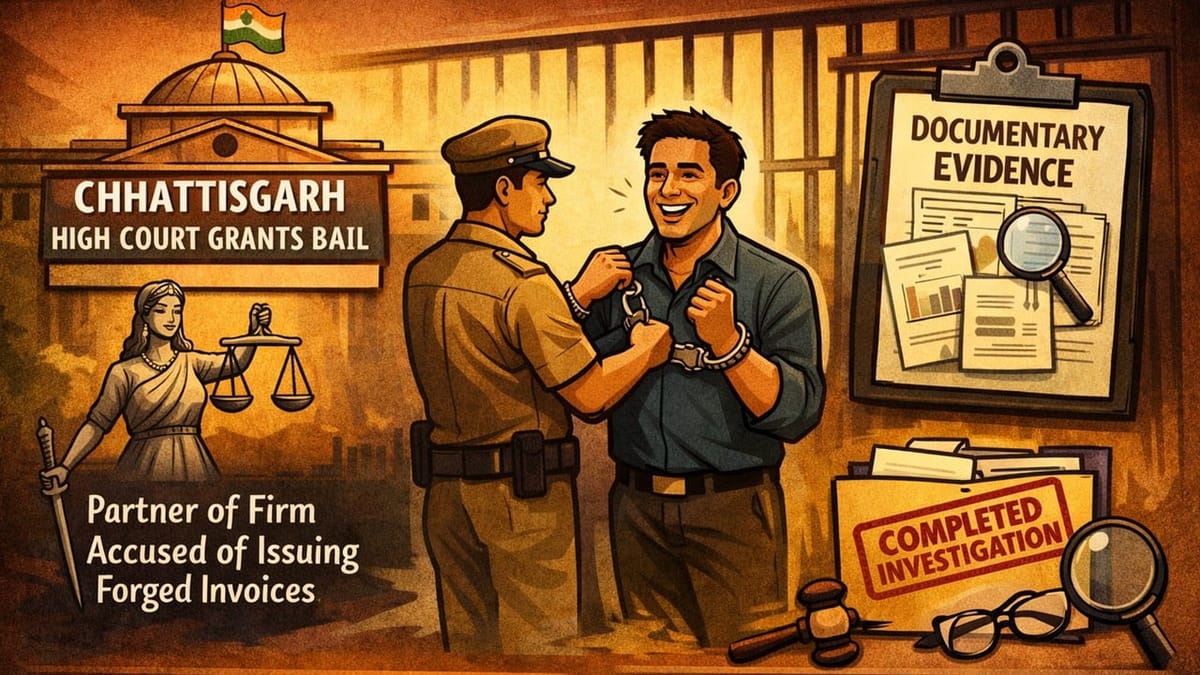HC Grants Regular bail in GST Fake Invoice considering appellant had no criminal antecedents