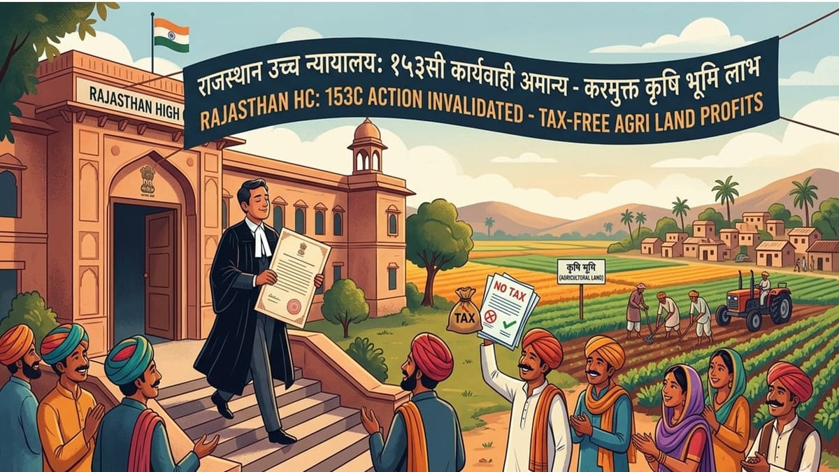 HC Quashes 153C Proceedings; Rural Agricultural Land Sale Not Taxable