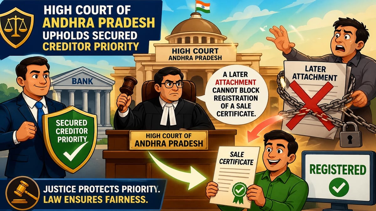 HC Rules Attachment Cannot Override Prior Mortgage; Registration Directed