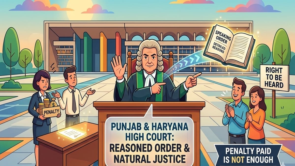 HC Sets Aside GST Penalty Order for Failure to Pass Reasoned Order After SCN