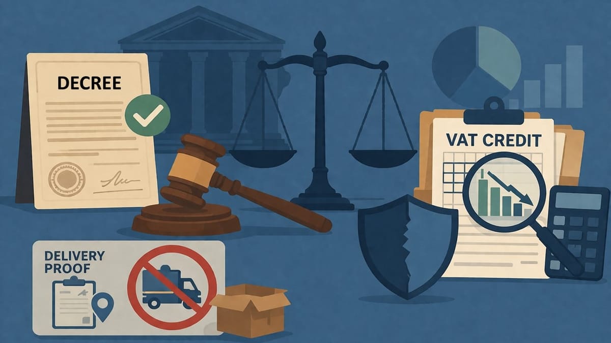 HC Upholds Recovery Decree Despite No Delivery Proof; VAT Credit Claim Weakens Defence