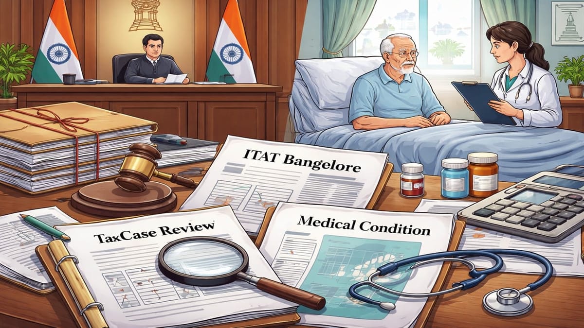 ITAT Bangalore Remits Case for Fresh Review Due to Medical Condition of Assessee
