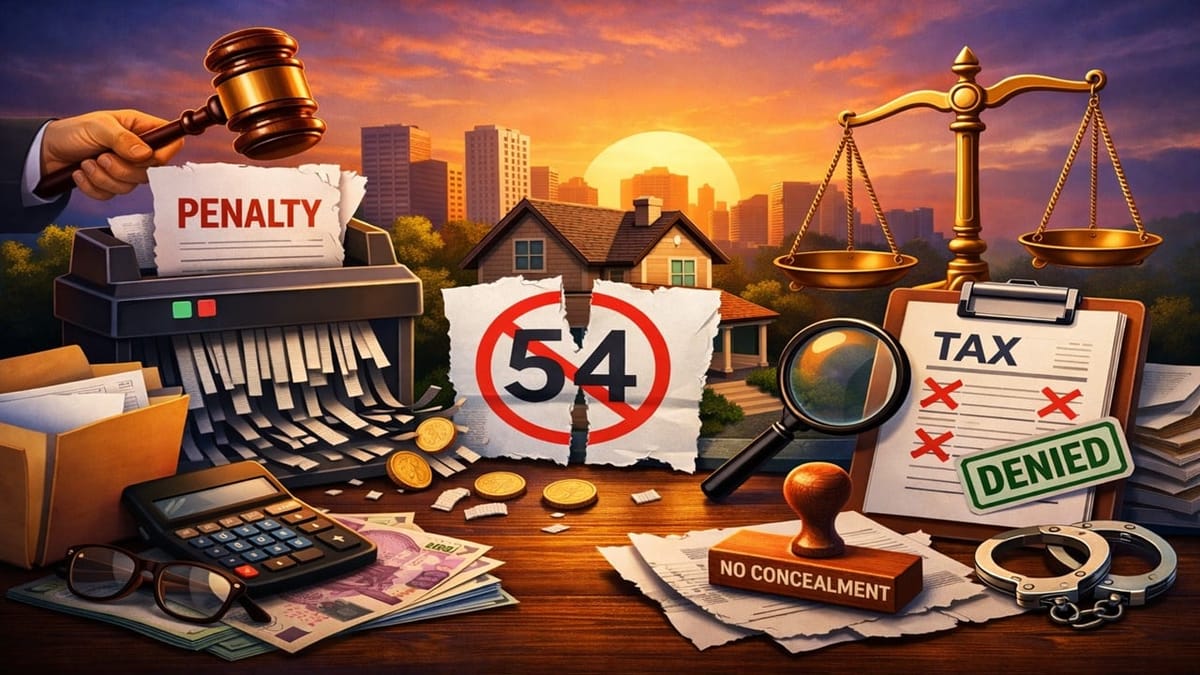 ITAT Deletes Penalty; Disallowance of Section 54 Claim Not Concealment