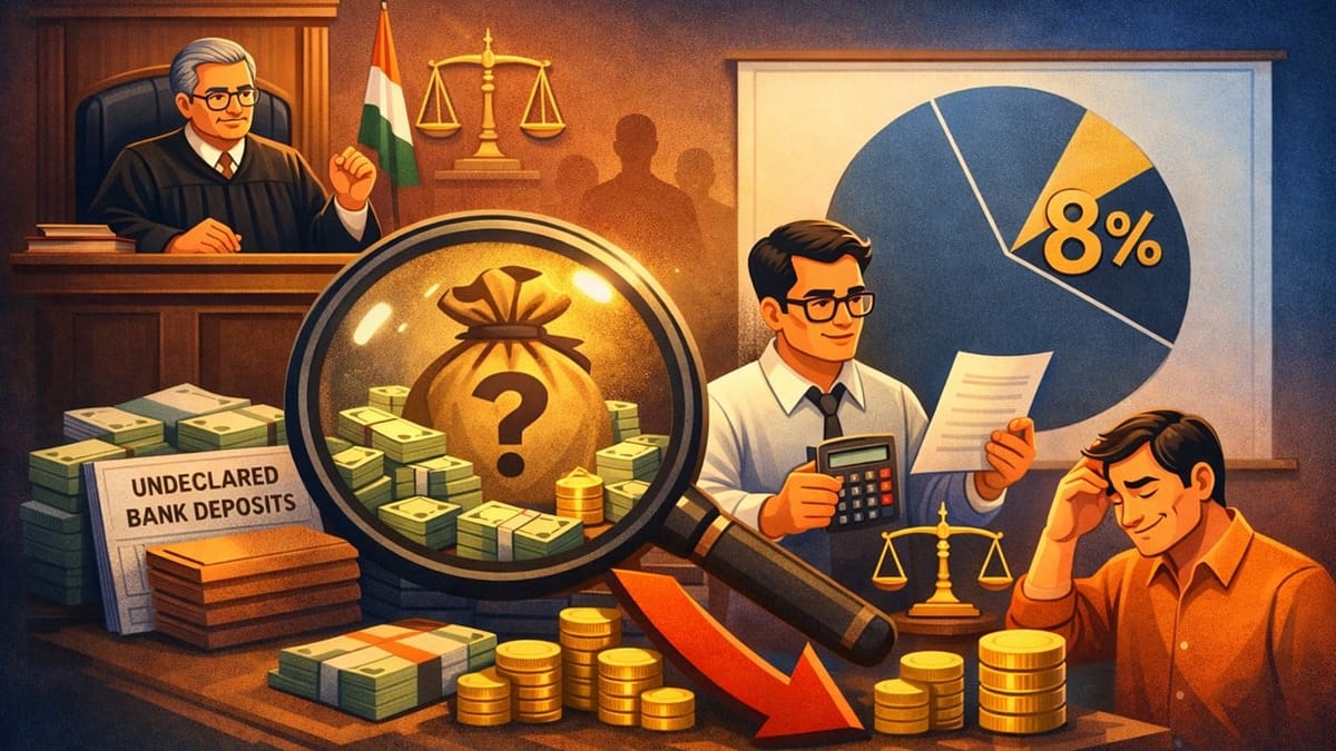 ITAT Holds Entire Deposit Cannot Be Taxed Without Evidence; Restricts Rs 9.83 Crore Addition to 8% of Deposits