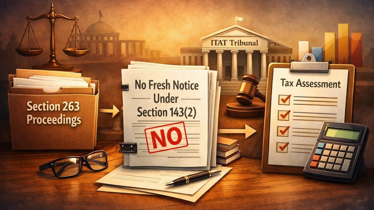 ITAT Holds No Fresh Section 143(2) Notice Required After Section 263