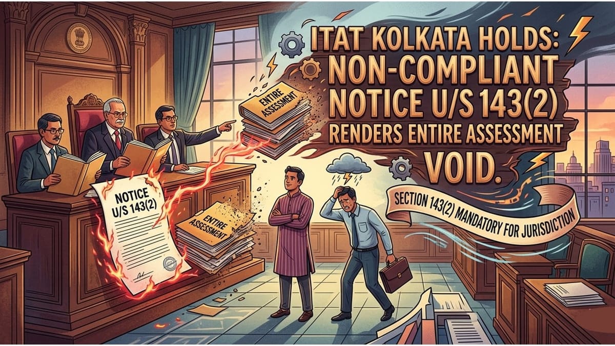 ITAT Quashes Assessment for Invalid Section 143(2) Notice; Grants Multiple Reliefs to Assessee