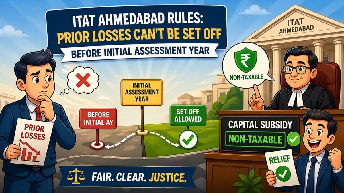 ITAT Sends Back 80-IA Issue; Capital Subsidy Treated as Non-Taxable
