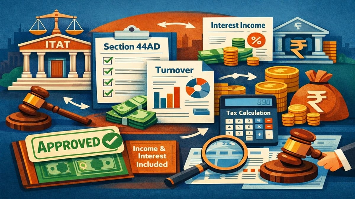 Interest Income from Money lending business eligible for 44AD: ITAT