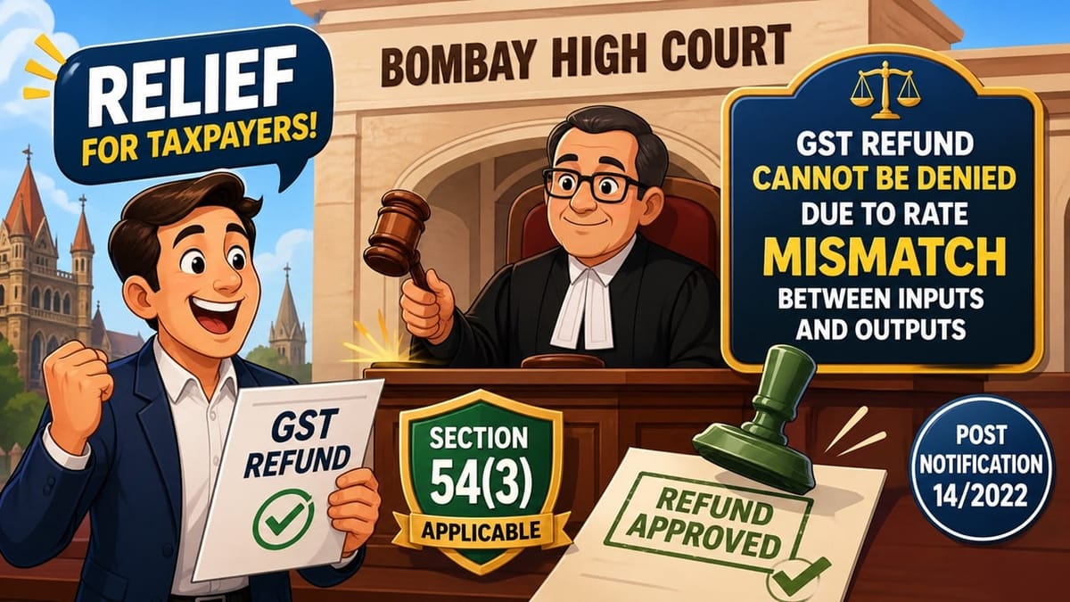 ITC Refund Claim Allowed; HC Grants Relief in Metro JV Matter