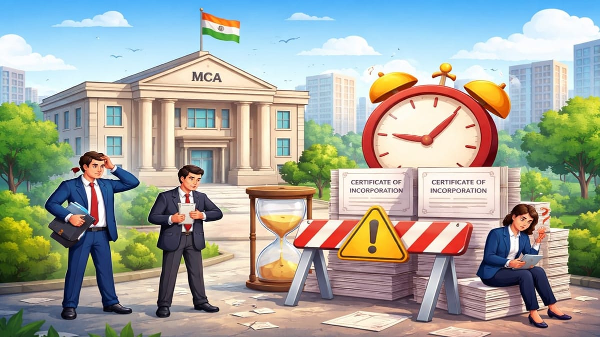 MCA Flags Temporary Delay in Certificate of Incorporation from April 1