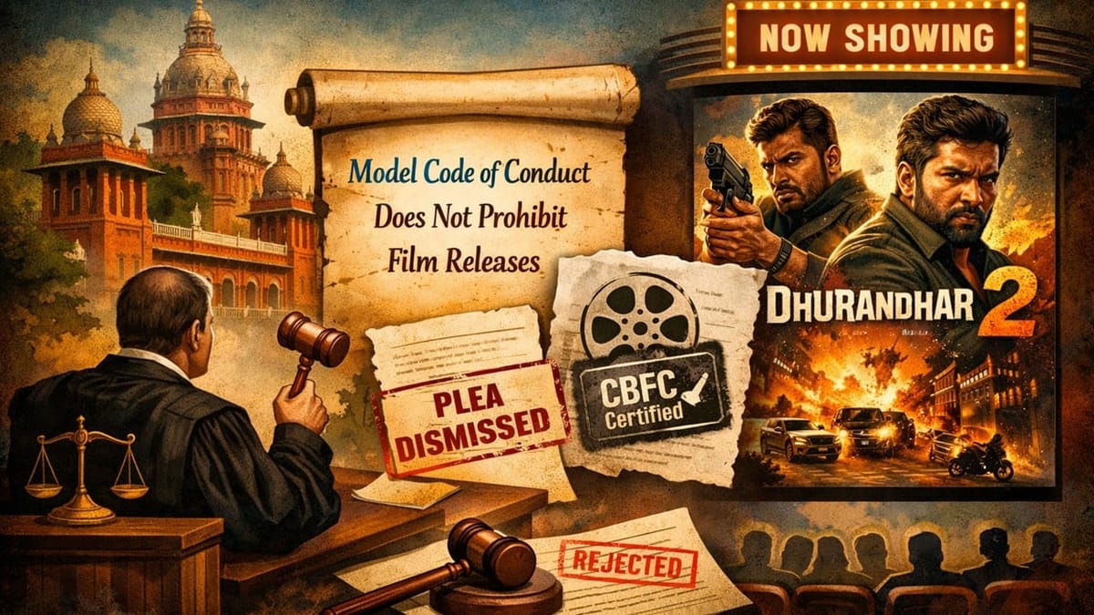 No MCC Bar on Film Releases: Madras HC Dismisses Plea Against ‘Dhurandhar 2’ Screening in Tamil Nadu