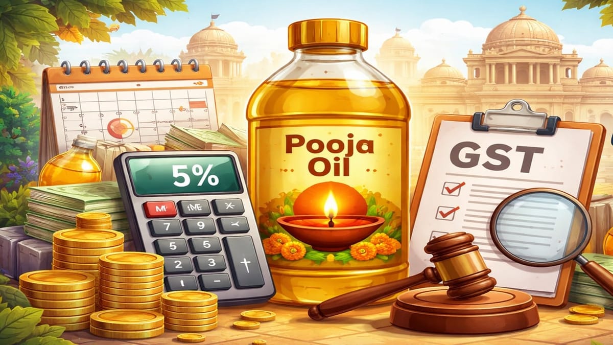 GST Rate on “Pooja Oil”: Maharashtra Authority for Advance Ruling Clarifies 5% GST