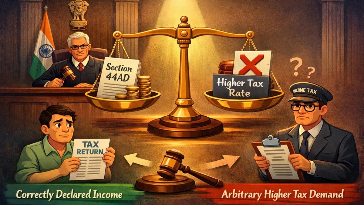 No Arbitrary Higher Tax Can Be Imposed When Presumptive Income Is Properly Declared: ITAT