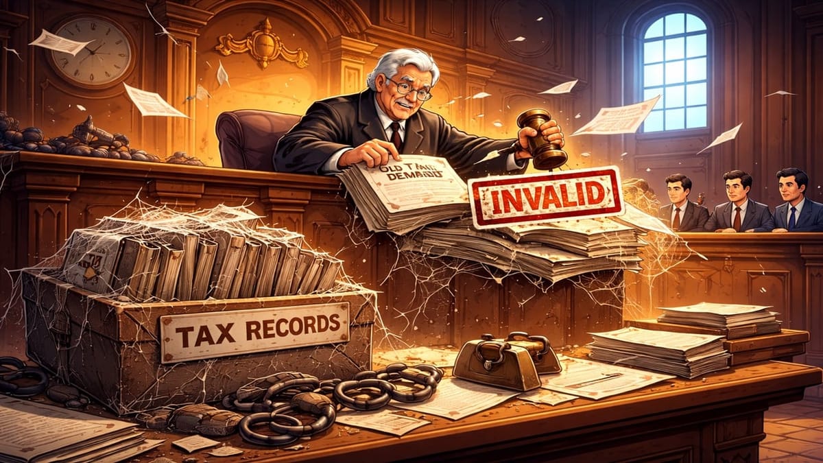 Old Tax Demands Invalid Without Records; High Court Applies Doctrine of Laches