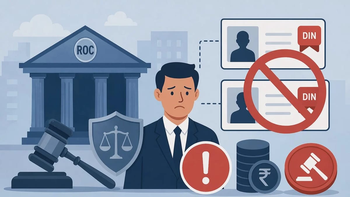 ROC Imposes Penalty on Director for Holding Two DINs