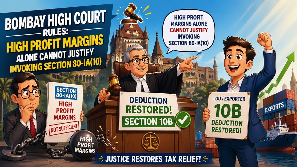 Section 10B Benefit Restored; High Profit Allegation Not Sustainable: HC