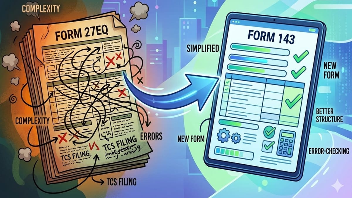 TCS Filing Simplified: Income Tax Department Replaces Form 27EQ with New Form 143