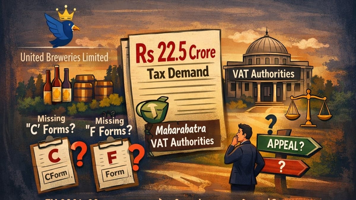 United Breweries Faces Rs 22.5 Crore Tax Demand from Maharashtra VAT Authorities, Plans Legal Challenge