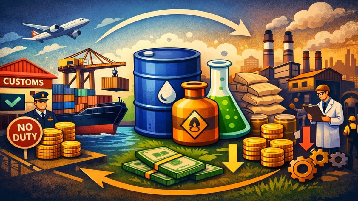 Government Grants Exemption on Customs Duty and AIDC for Certain Imports