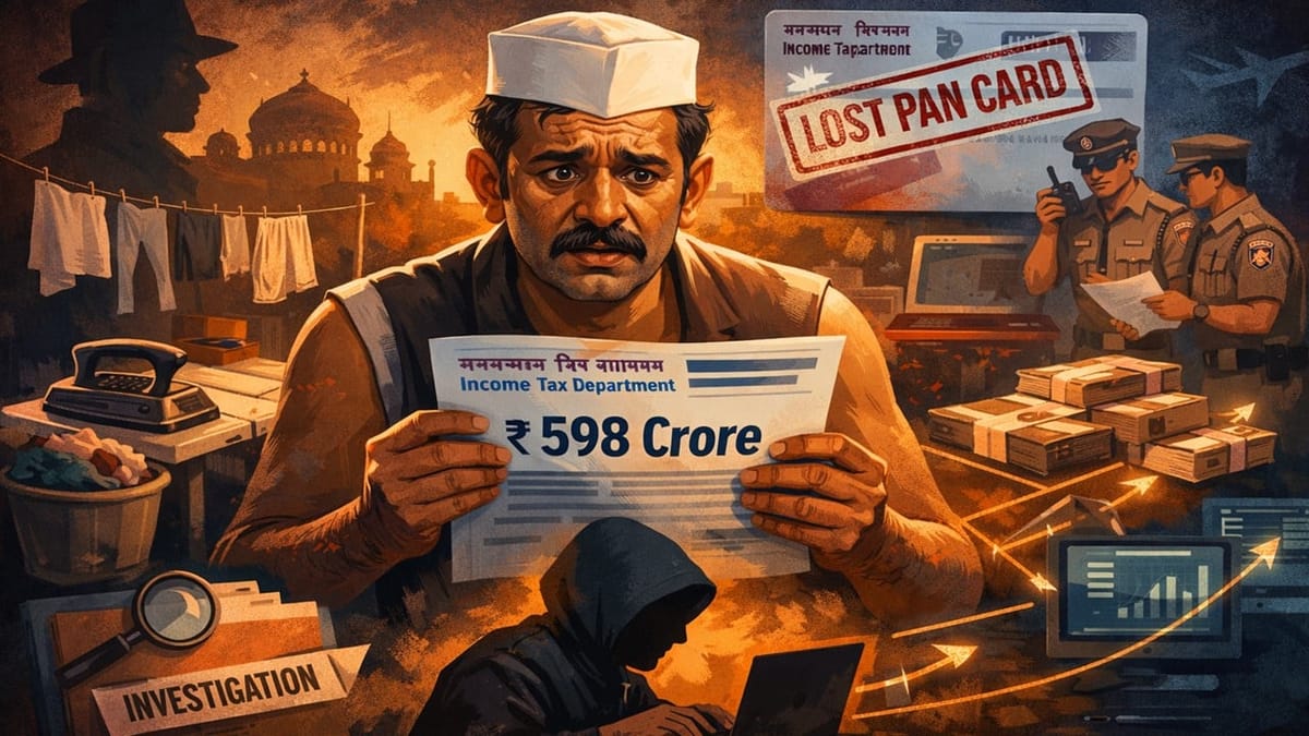 Ajmer’s Washerman Receives Rs 598 Crore Income Tax Notice, Case of Fake Transaction Using a Lost PAN Card 