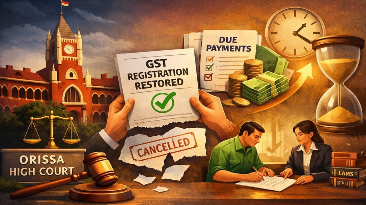 High Court Grants Conditional Relief in GST Cancellation Case