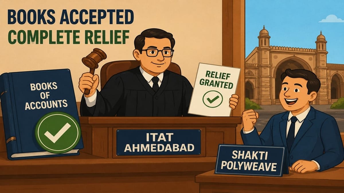 Books Can Not Be Rejected on Surmise: ITAT Ahmedabad Grants Complete Relief to Shakti Polyweave