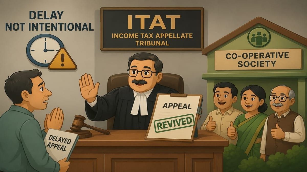 Delay Not Intentional: ITAT Revives Co-Operative Society’s Appeal in Tax Matter