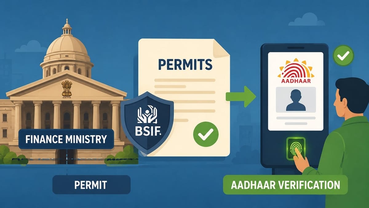 Finance Ministry Permits BSIF to Conduct Aadhaar-Based Identity Verification