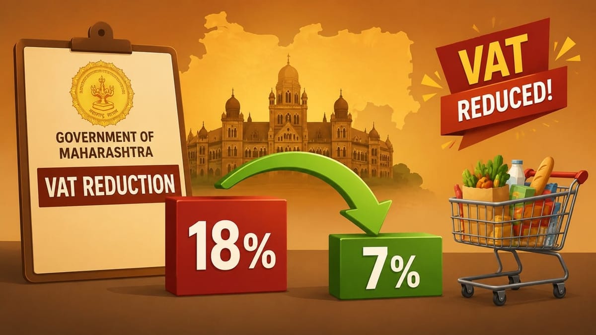 Government of Maharashtra Notifies VAT Reduction from 18% to 7% on aviation fuel