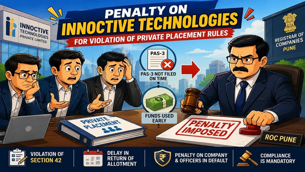 ROC Penalty on Company for Violation of Private Placement Rules