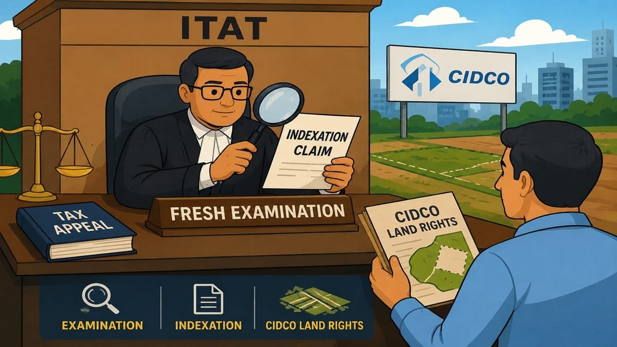 ITAT Directs Fresh Examination of Indexation Claim on CIDCO Land Rights