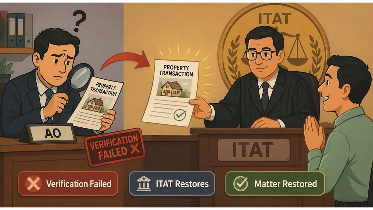 ITAT Restores Matter After AO Failed to Verify Property Transaction Nature