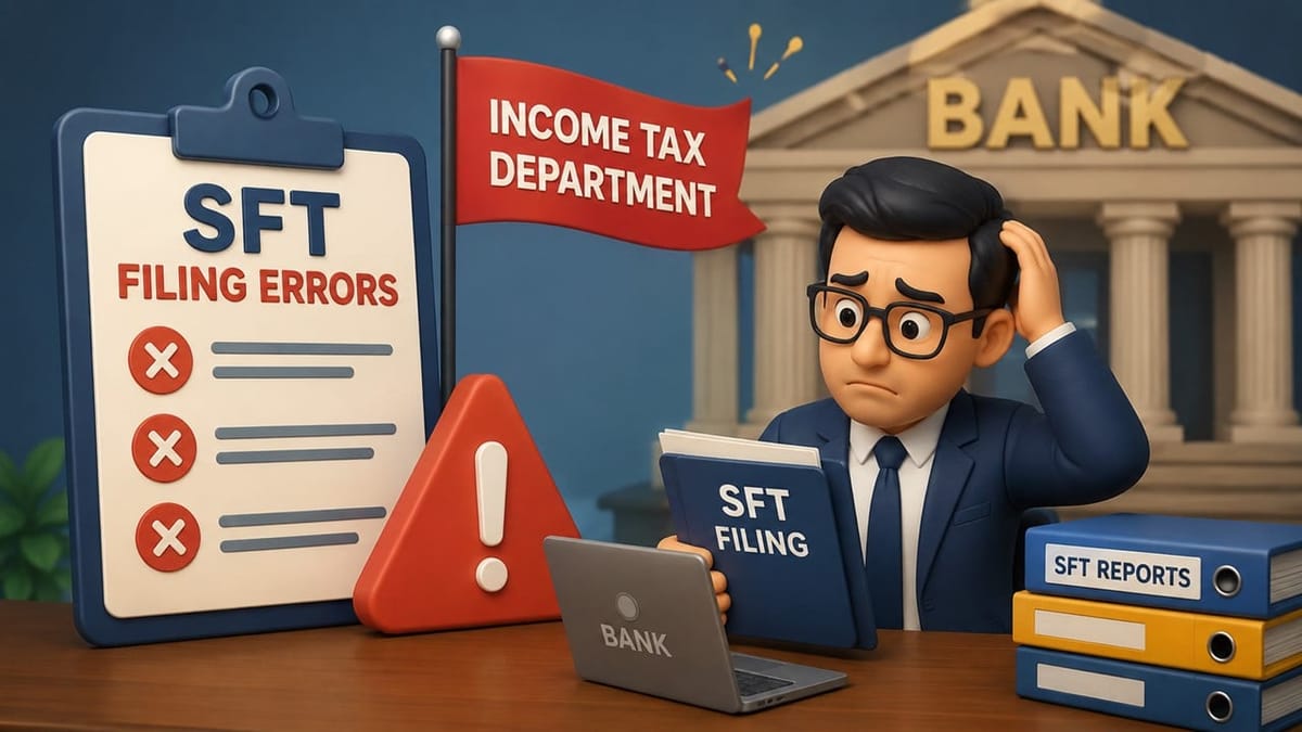 Income Tax Department Flags Common Errors in SFT Filings by Banks