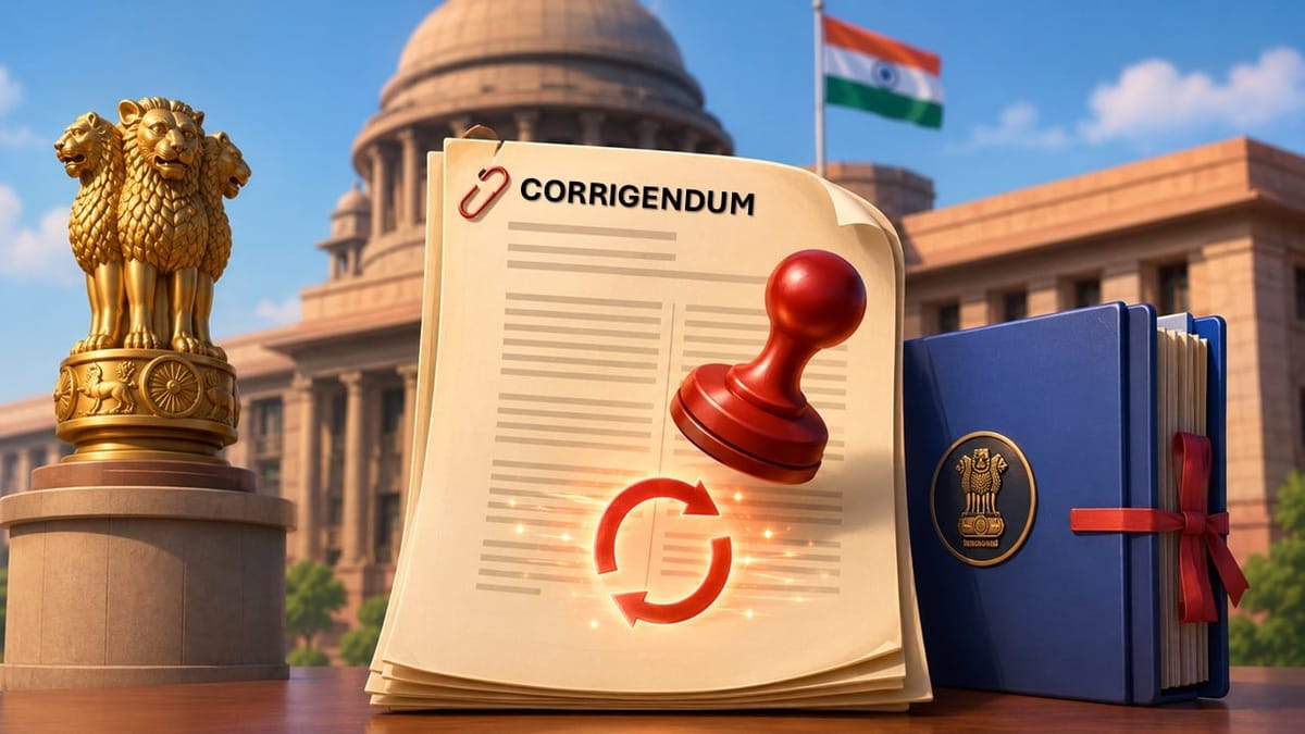 Ministry Issues Official Corrigendum to Hindi Version of GST Settlement Notification
