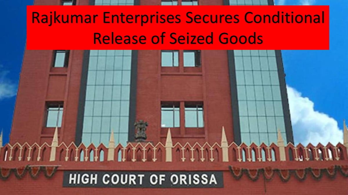 Orissa High Court Orders Conditional Release of Seized Betel Nuts