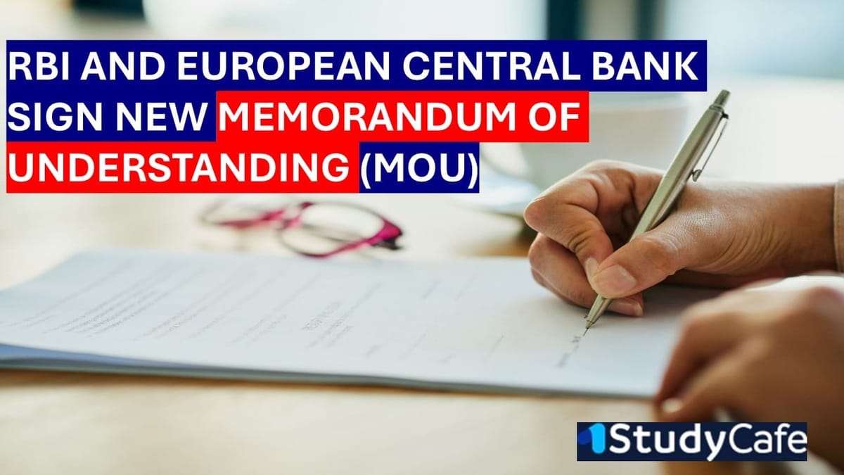 RBI and ECB Renew Partnership to boost Central Banking Cooperation