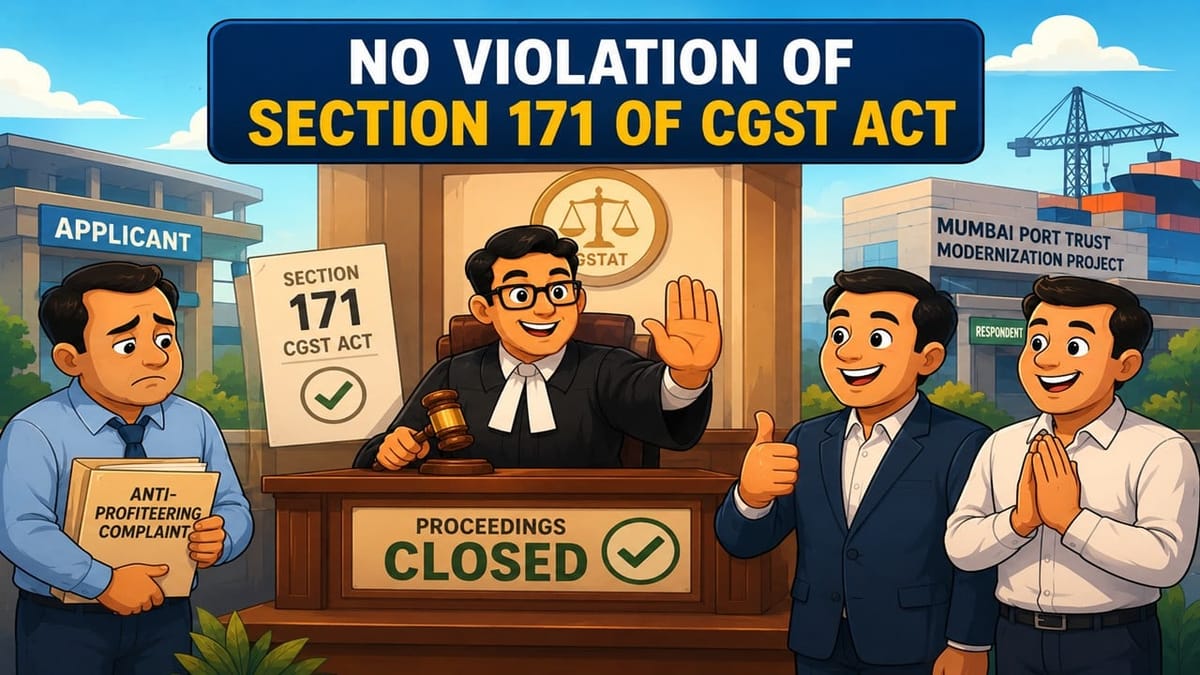 No Profiteering Found in Mumbai Port Trust Modernization Case
