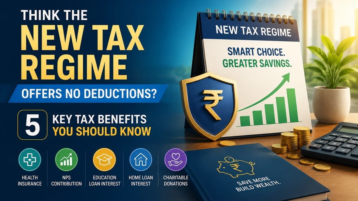 Think New Tax Regime Offers No Deductions? Five Key Tax Benefits You Should Know