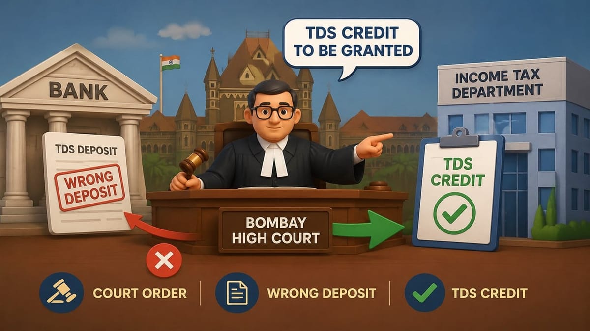 Bombay High Court Directs Income Tax Department to Grant TDS Credit Despite Wrong Deposit by Bank