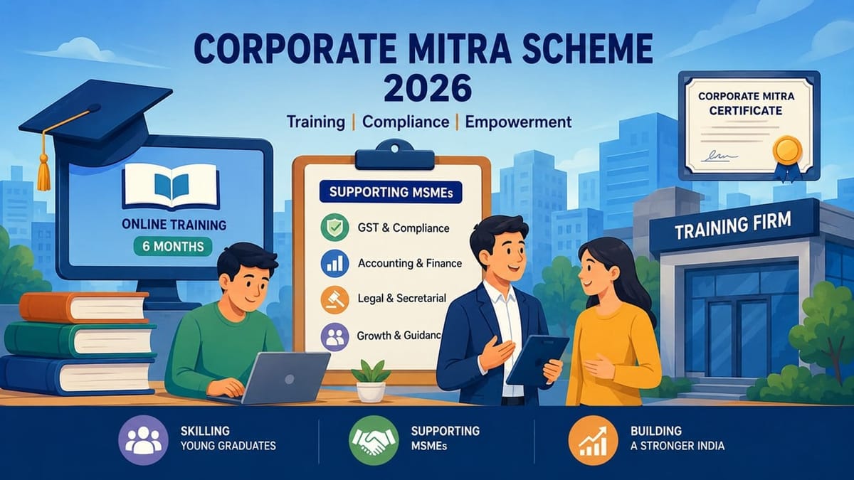 Corporate Mitra Scheme 2026: Complete Guidelines, Eligibility, Fees and Training Details