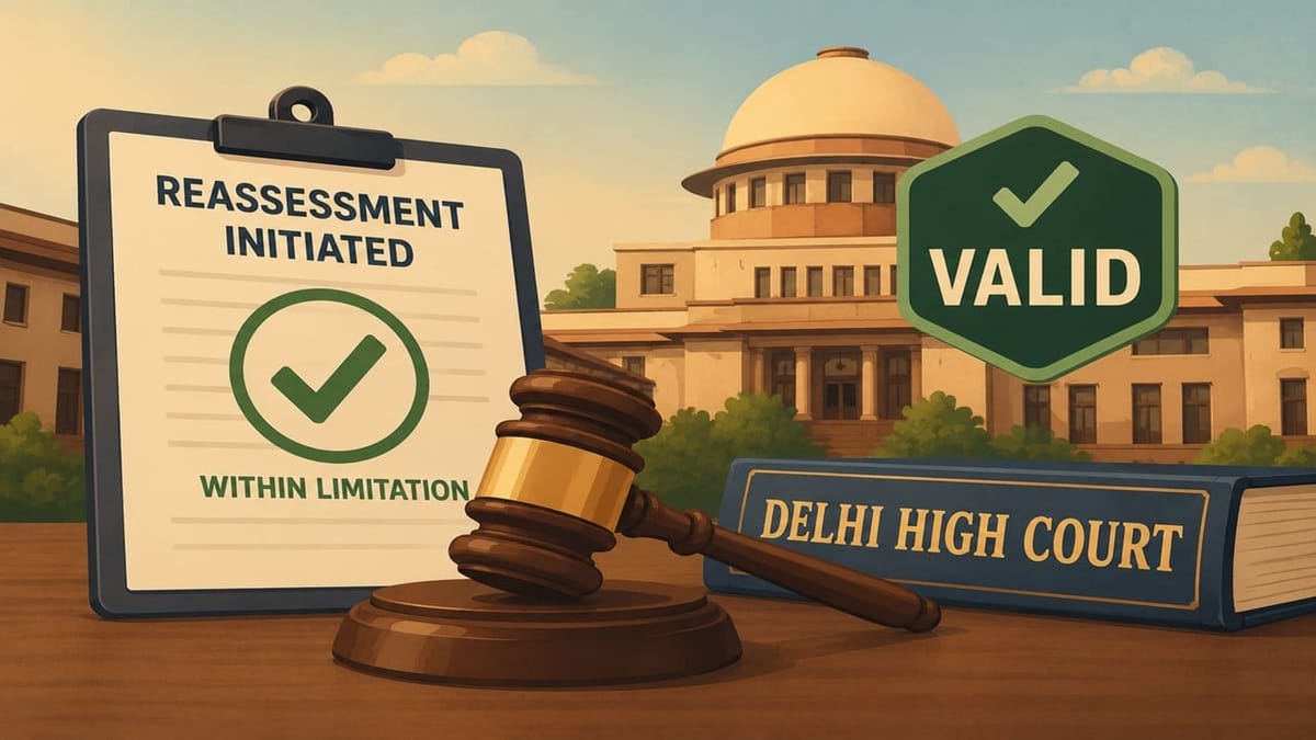 Delhi HC Confirms Validity of Reassessment Initiated Within Limitation