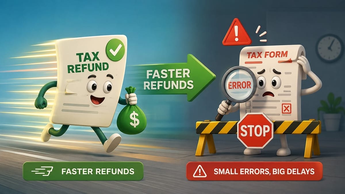 Faster Tax Refunds This Year, But Small Errors Can Still Cause Delays