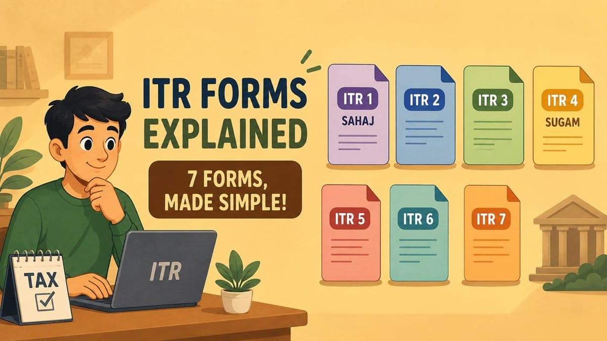 Filing Your ITR? Here’s a Simple Breakdown of All 7 Income Tax Return Forms