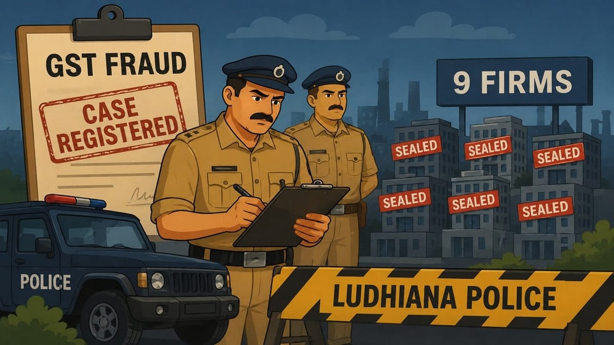GST Fraud Crackdown: Ludhiana Police Register Cases Against 9 Firms