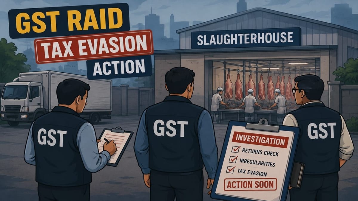 GST SIB Launches Major Crackdown on Slaughterhouses in Ghaziabad